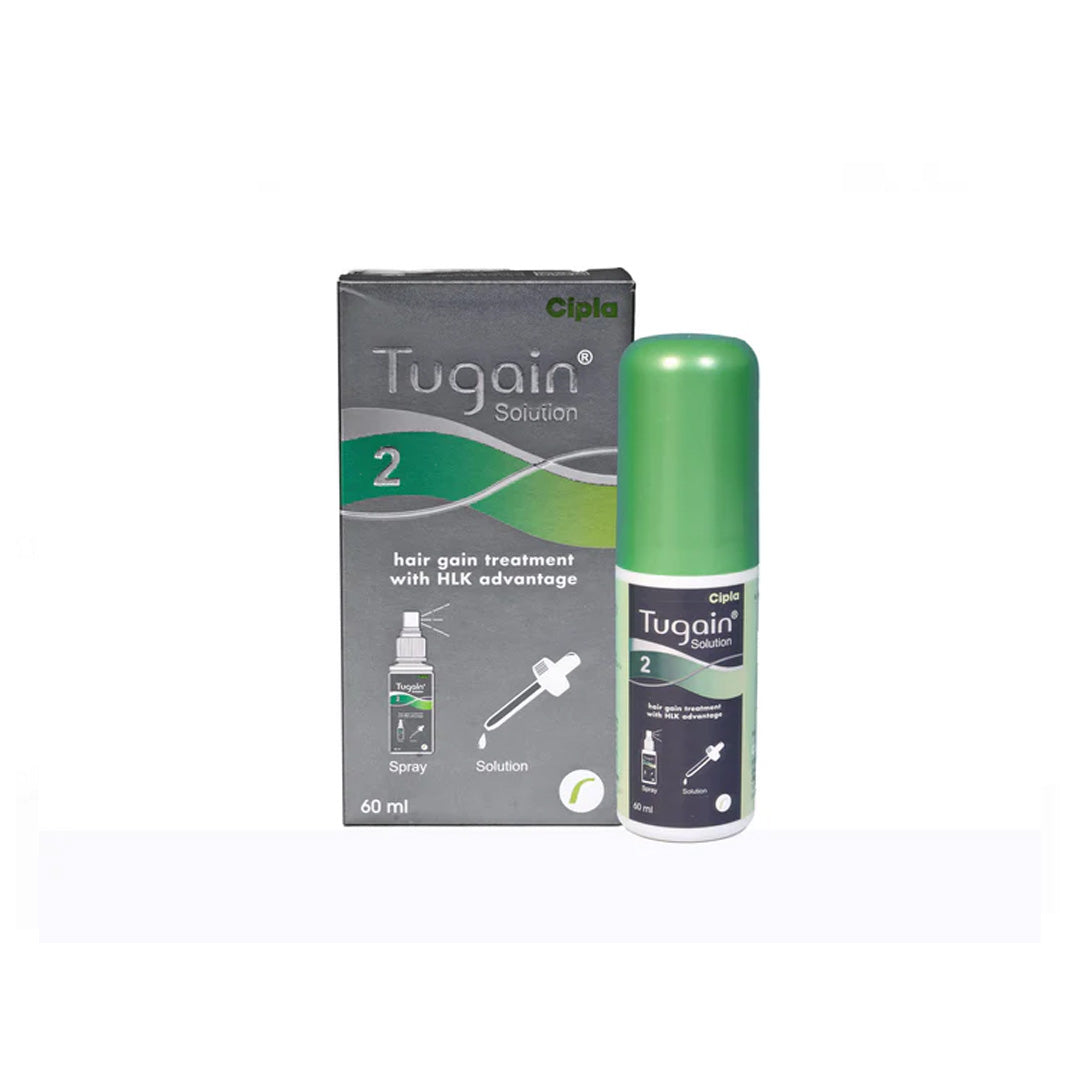 Tugain 2% Minoxidil Hair Regrowth Solution 60ml — Recommended by Dadu Medical Centre