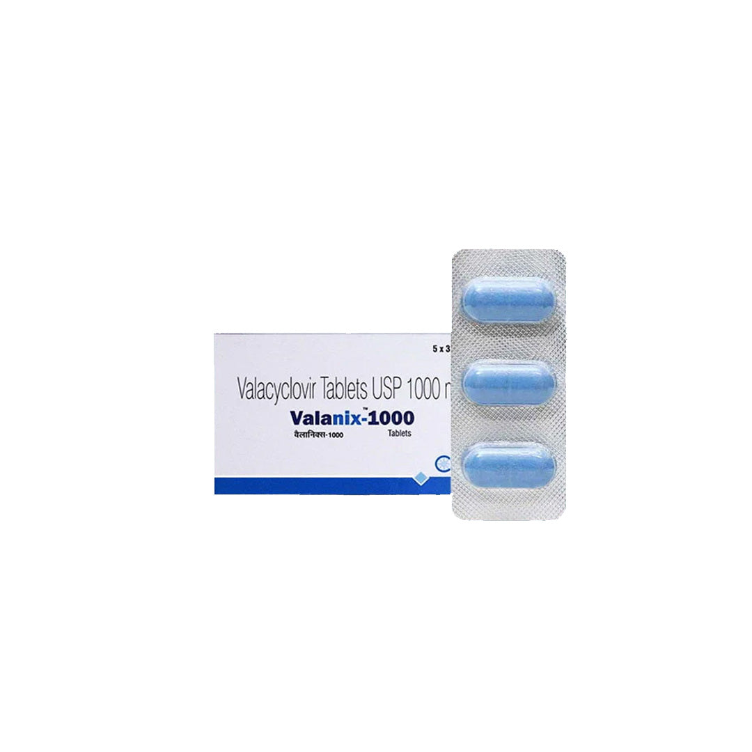 Valanix 1000mg Valacyclovir Antiviral Tablet — Recommended by Dadu Medical Centre