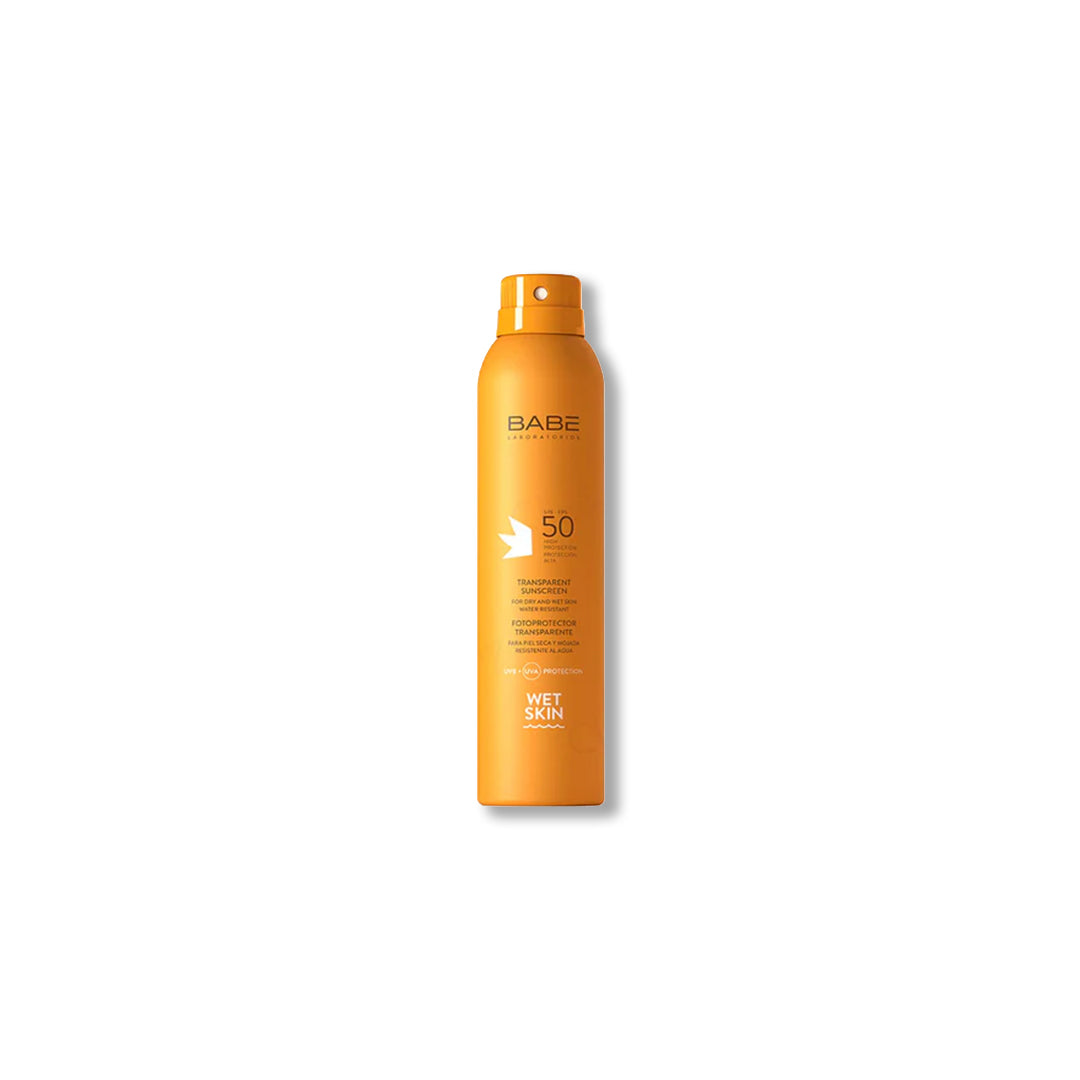 Babé Transparent Wet Skin Spray Sunscreen SPF 50