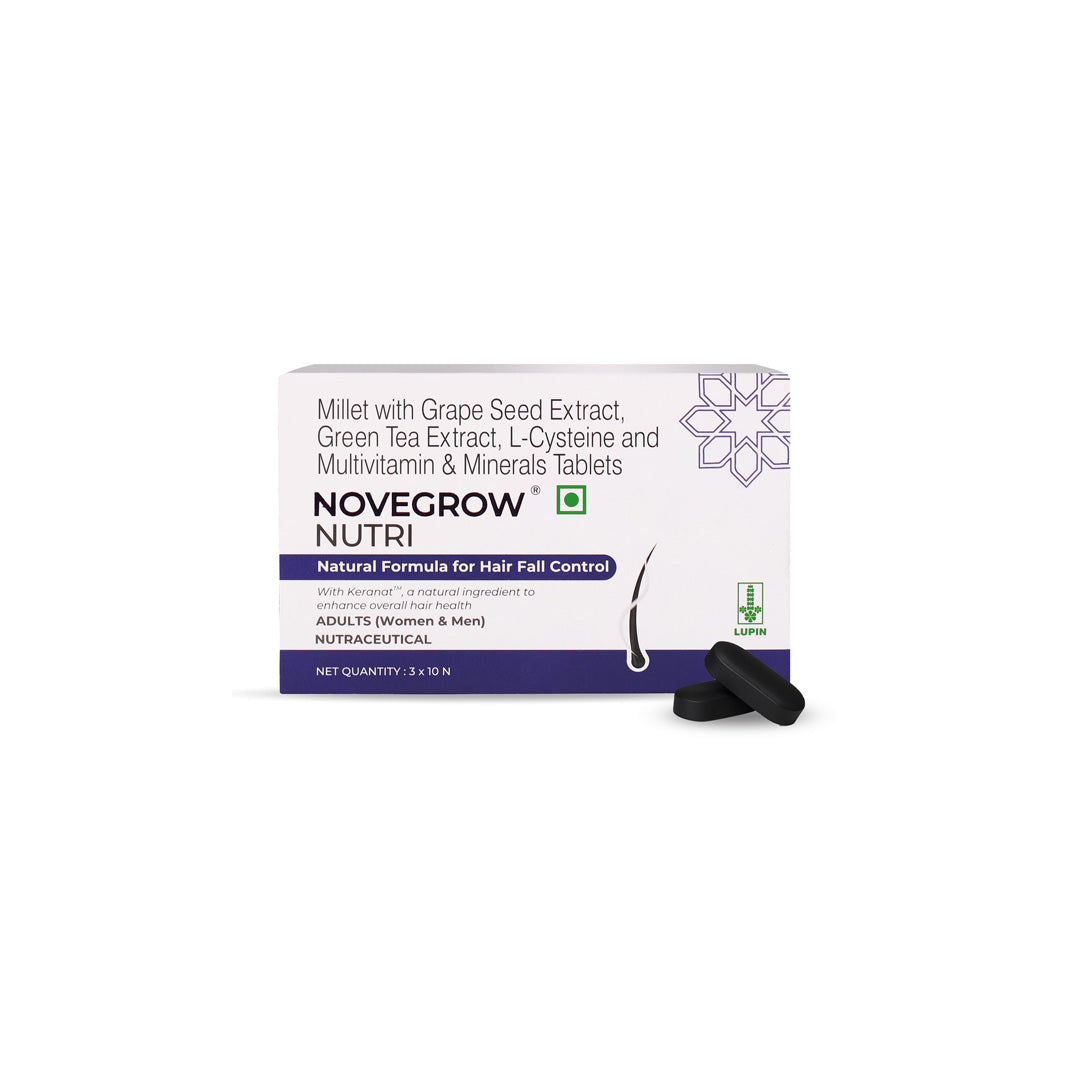 Novegrow Nutri Hair Growth Supplement Tablet — Recommended by Dadu Medical Centre