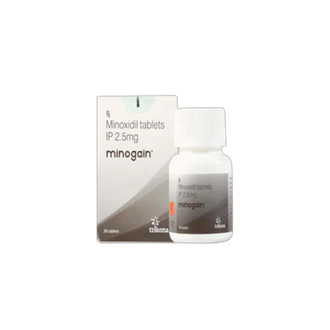 Minogain 2.5mg Oral Minoxidil Hair Regrowth Tablet — Recommended by Dadu Medical Centre