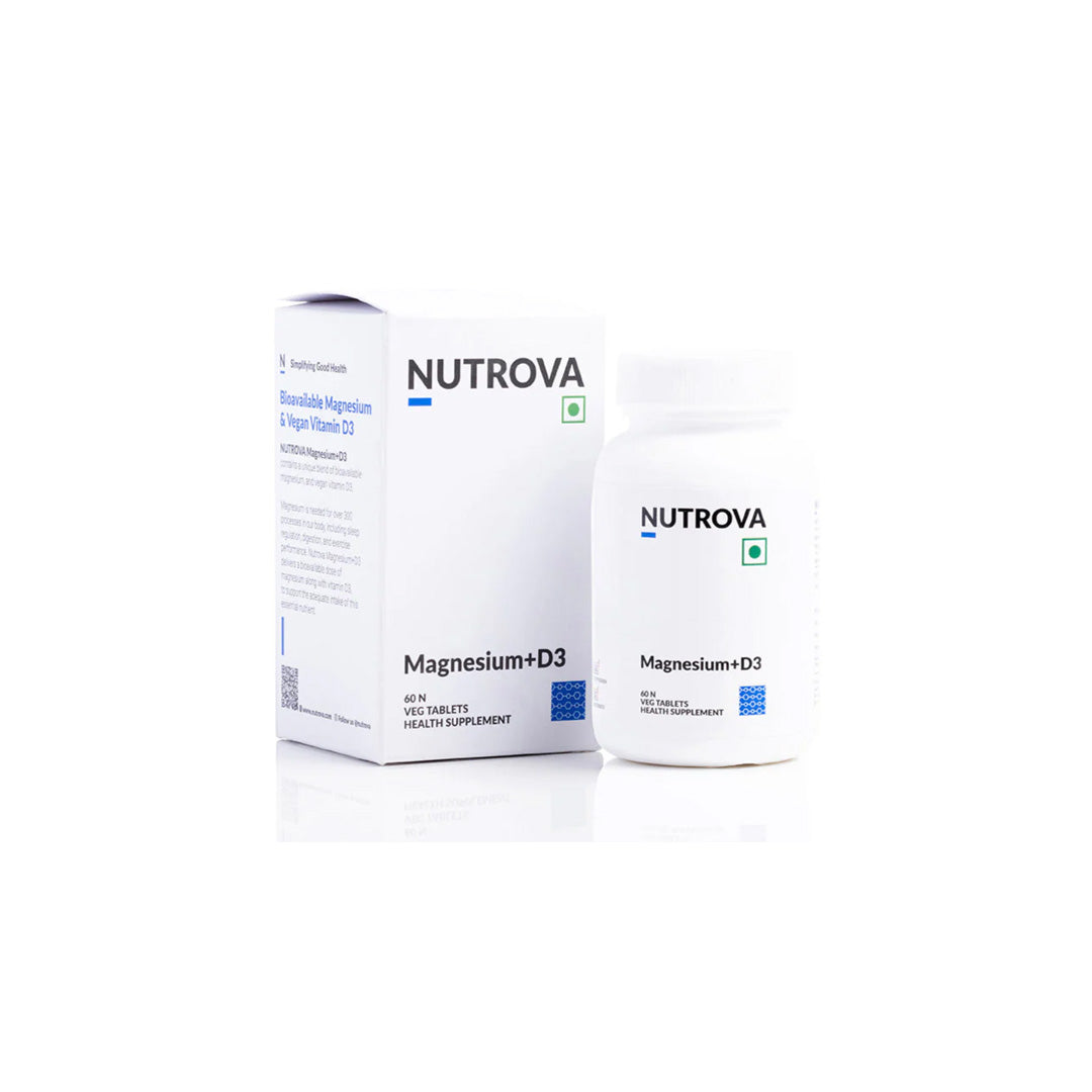 Nutrova Magnesium D3 Bone Muscle Health Supplement — Recommended by Dadu Medical Centre
