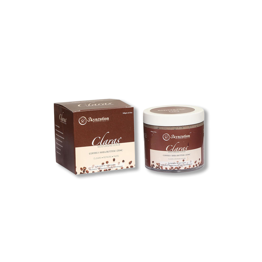 Claras Moist Coffee Exfoliating Body Scrub 100g — Recommended by Dadu Medical Centre