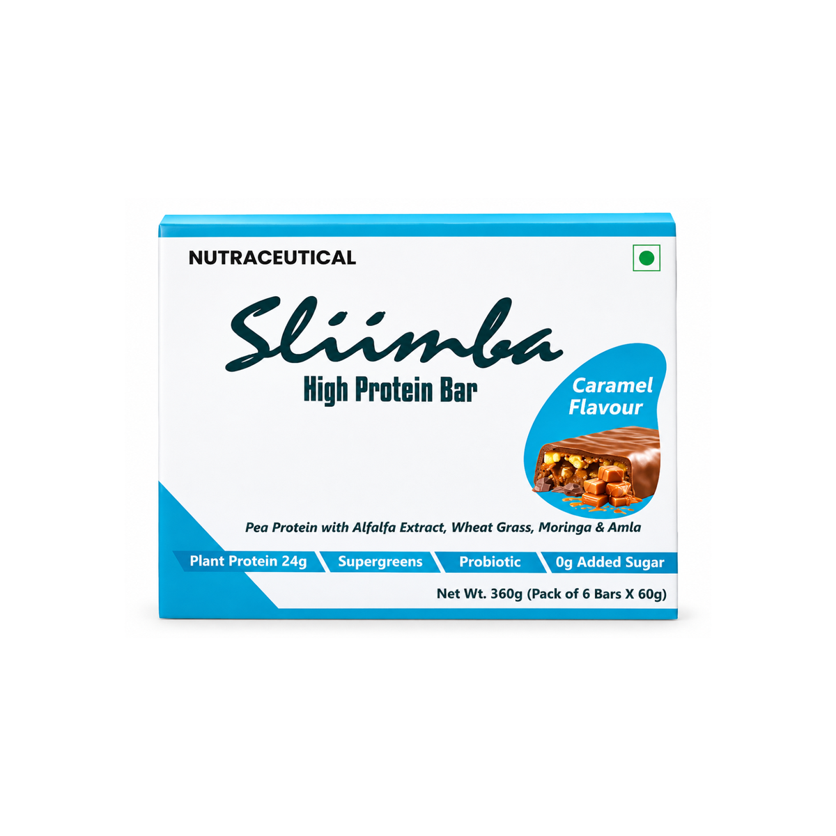 Sliimba High Protein Bar Plant-based protein (Pea Protein) 1*6 bars