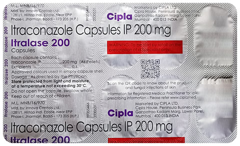 ITRALASE 200 MG 1*10 CAPS