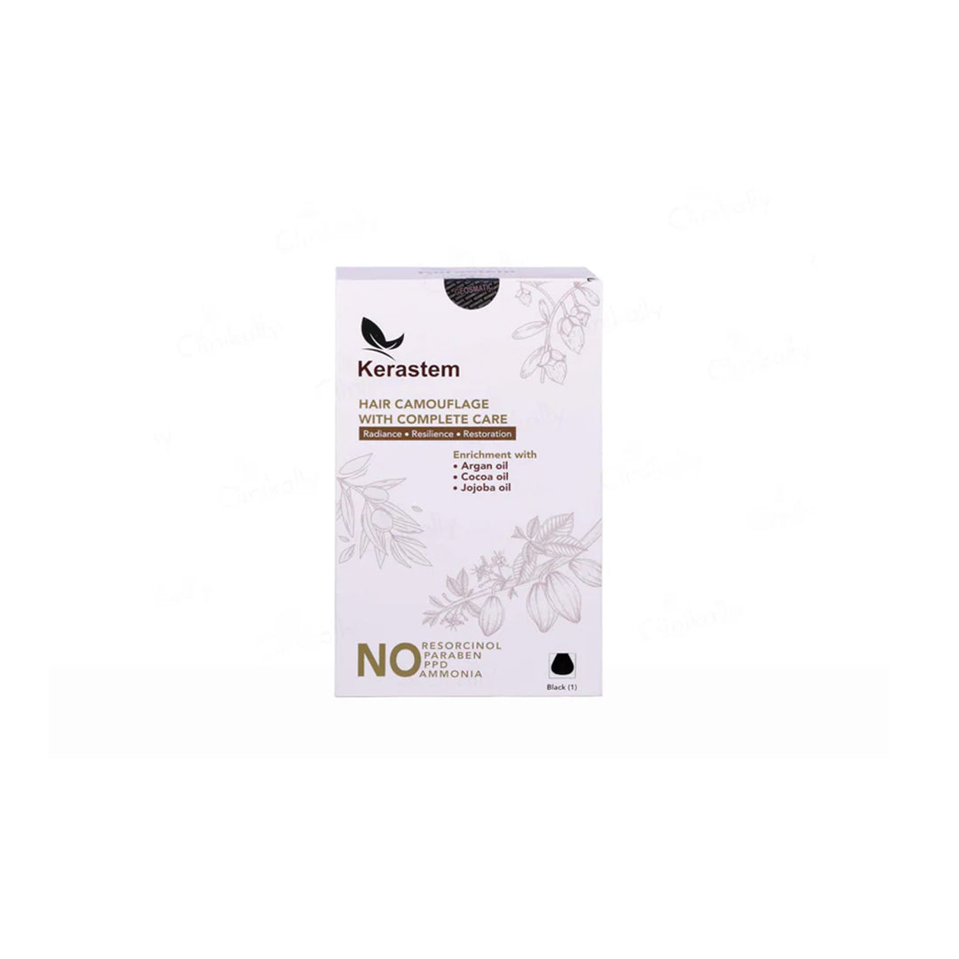 Kerastem Black No.1 Permanent Hair Color — Recommended by Dadu Medical Centre