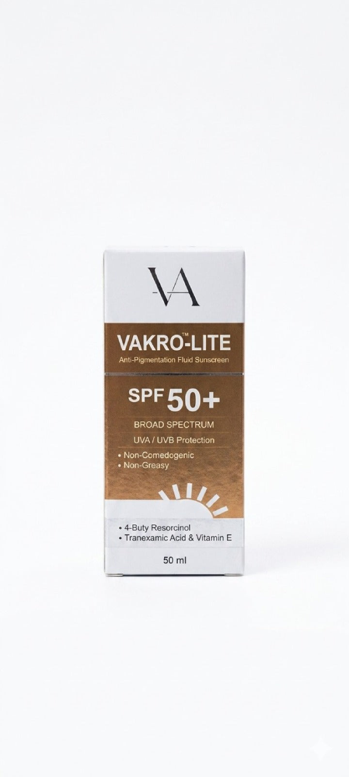 Vakro-lite depigmenting fluid sunscreen