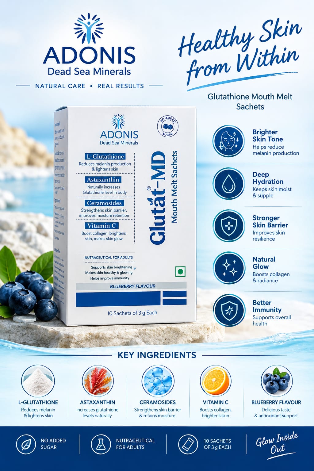 Glutat-MD Mouth Melt Sachet 1*10