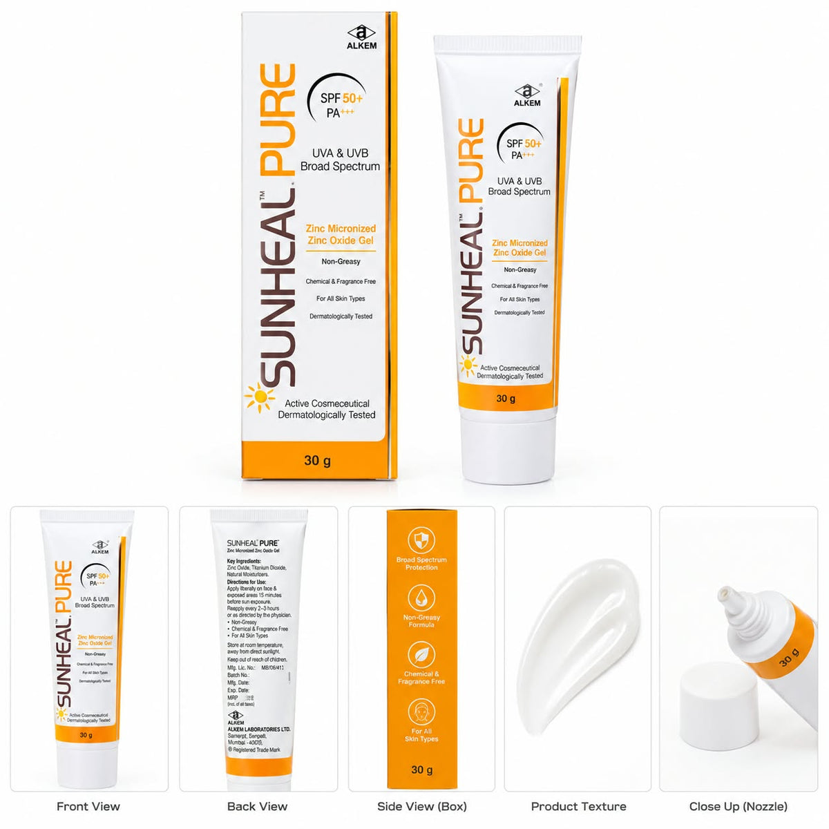 Sunheal Pure Cream SPF 50+ Sunscreen