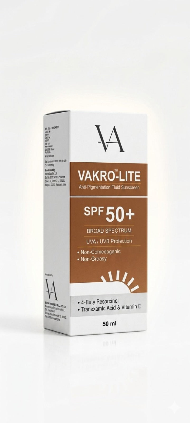 Vakro-lite depigmenting fluid sunscreen