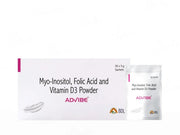 Advibe Myo-Inositol Folic Acid & Vitamin D3 Sachet